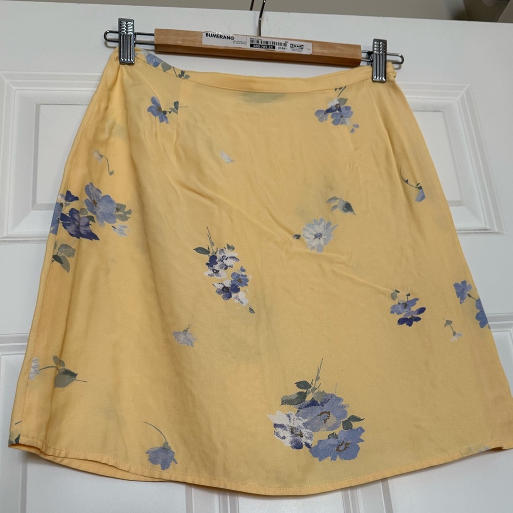 GAP Yellow Floral Mini Skirt